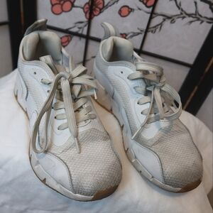 Reebok Zig Dynamica Shoes Womens Training Running Lace Up Off White Size 8